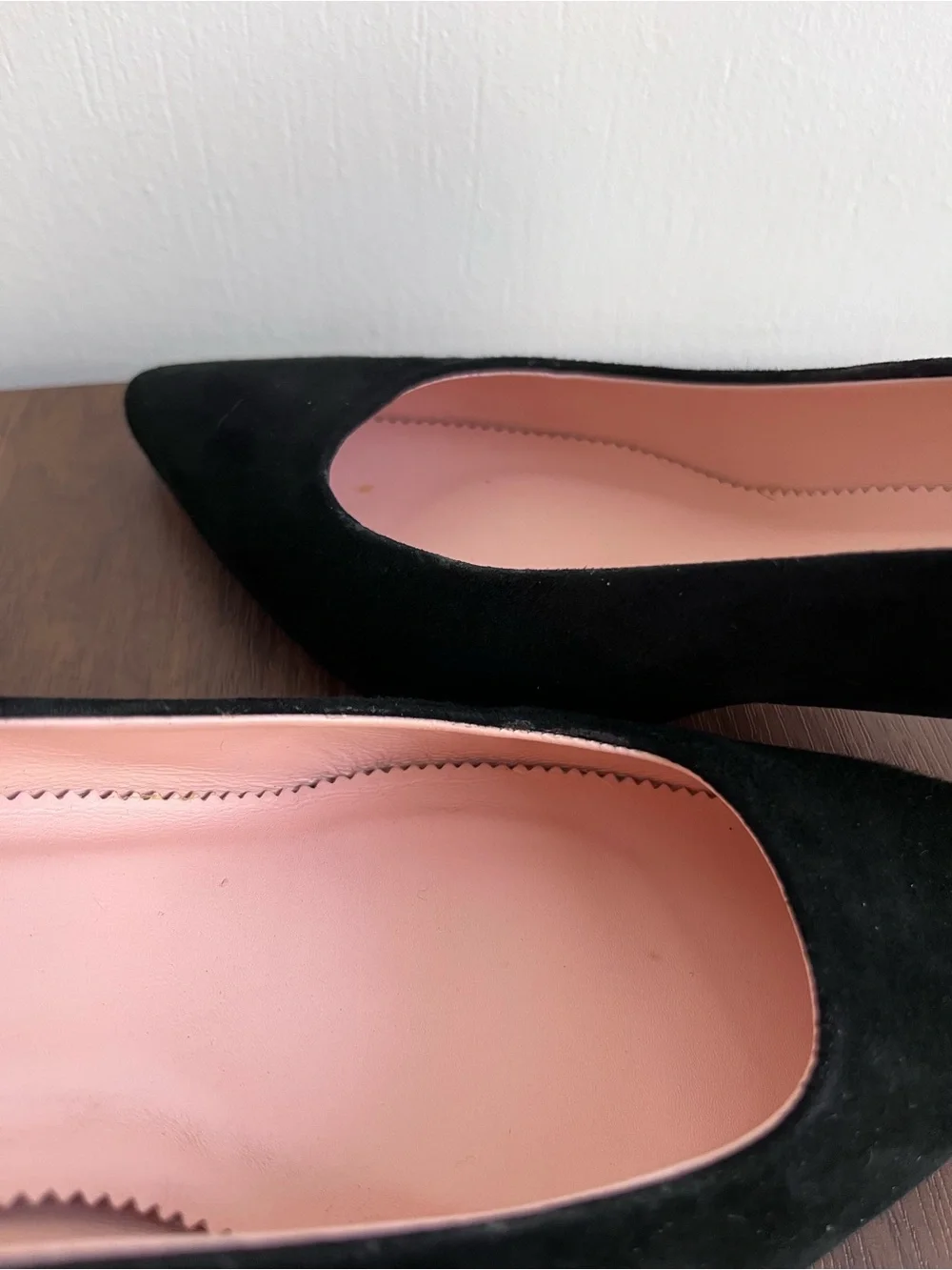 J.Crew Black Suede Kitten Heel Pumps Size 8 Pointed Toe